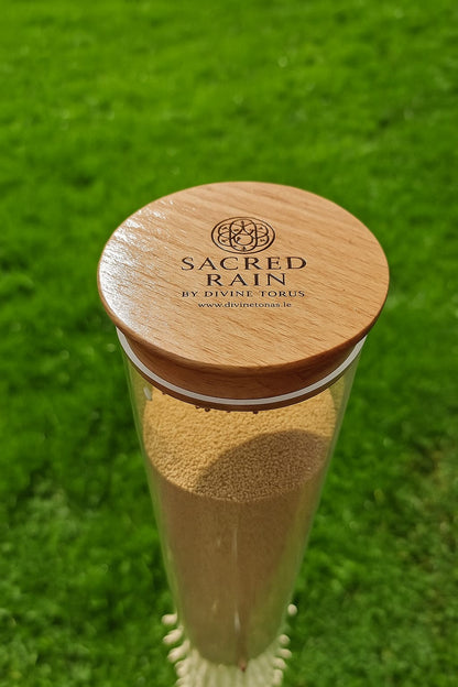 Sacred Rain Structure – Handcrafted in Ireland with Organic Amaranth, Designed for Sound Meditation & Body - Mind Practices