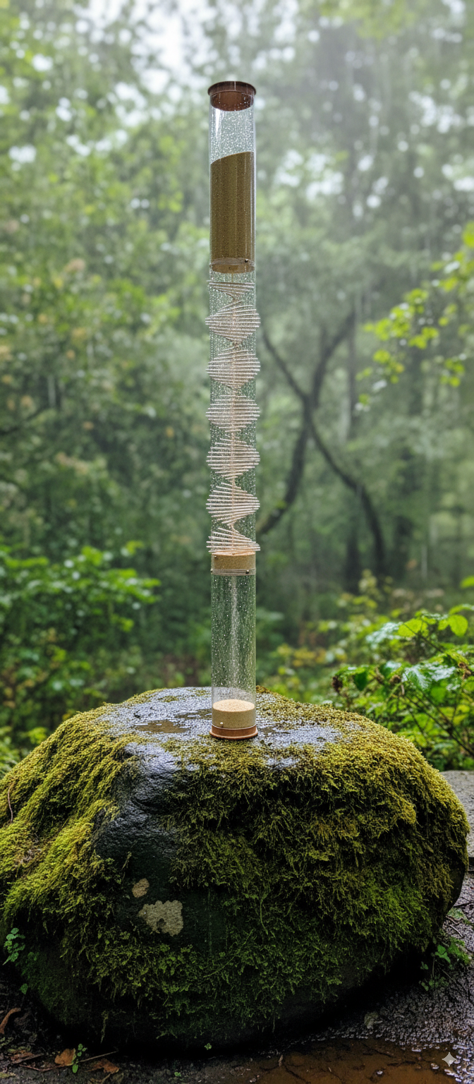Sacred Rain Structure – Handcrafted in Ireland with Organic Amaranth, Designed for Sound Meditation & Body - Mind Practices